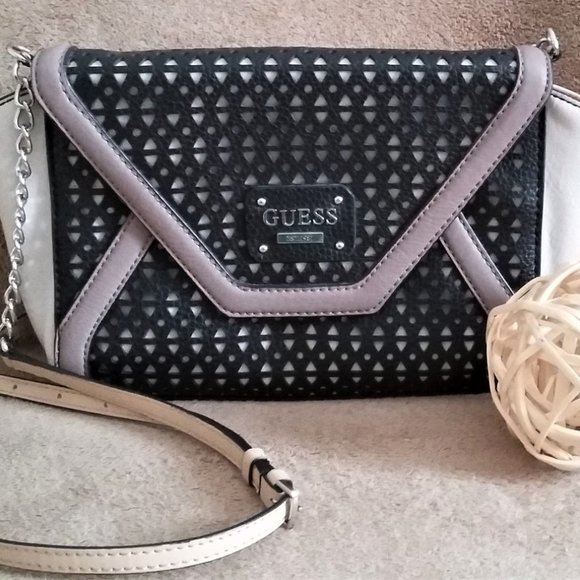 Guess Handbags - Guess | Vintage Pebbled Leather Multi Color Cross Body